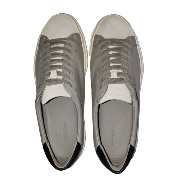 Vince Fulton Sneakers Soes Gray Leather Lace Up Shoes Men\'s Size 9 main image 8